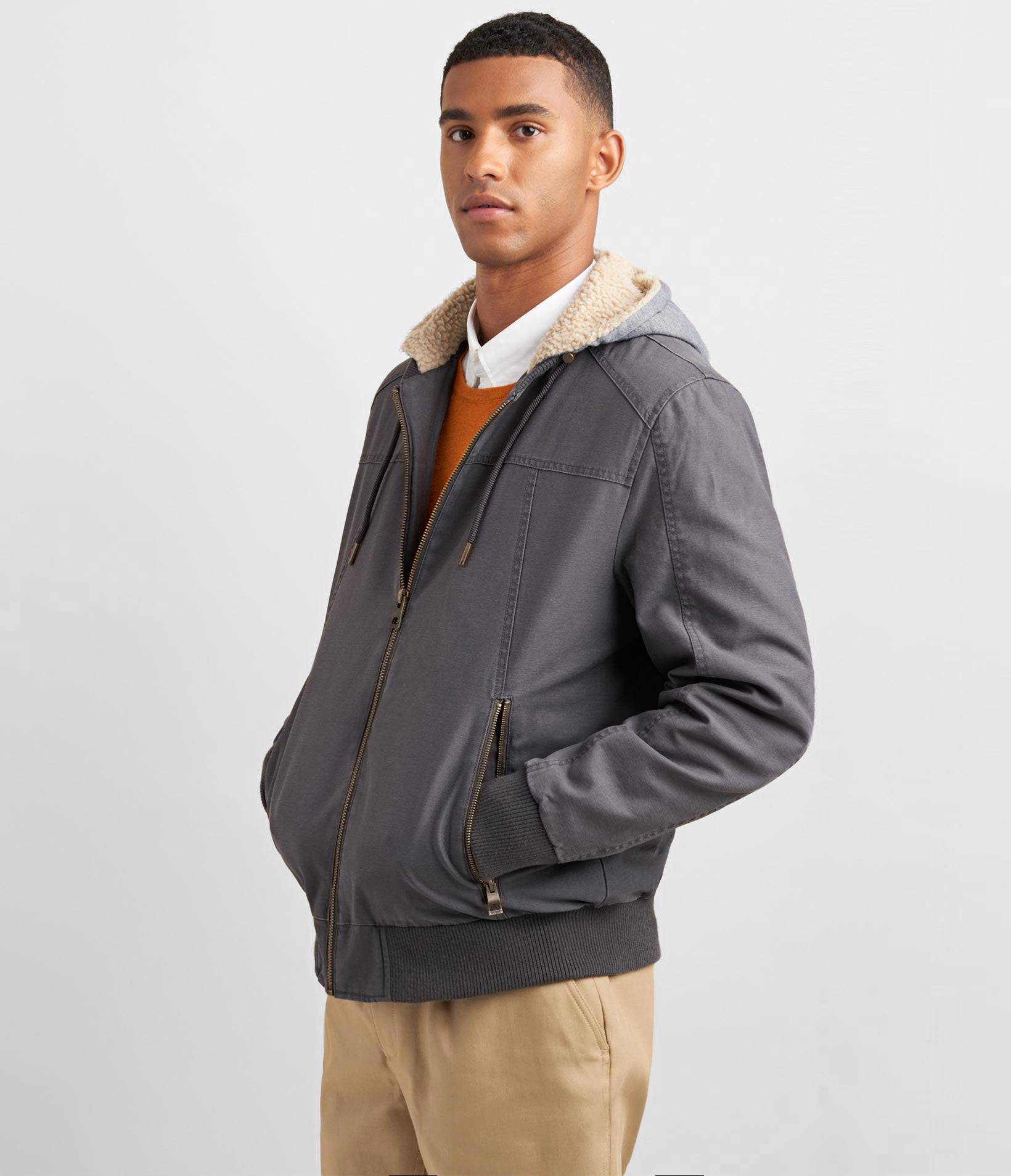 Mens canvas jacket with hood best sale