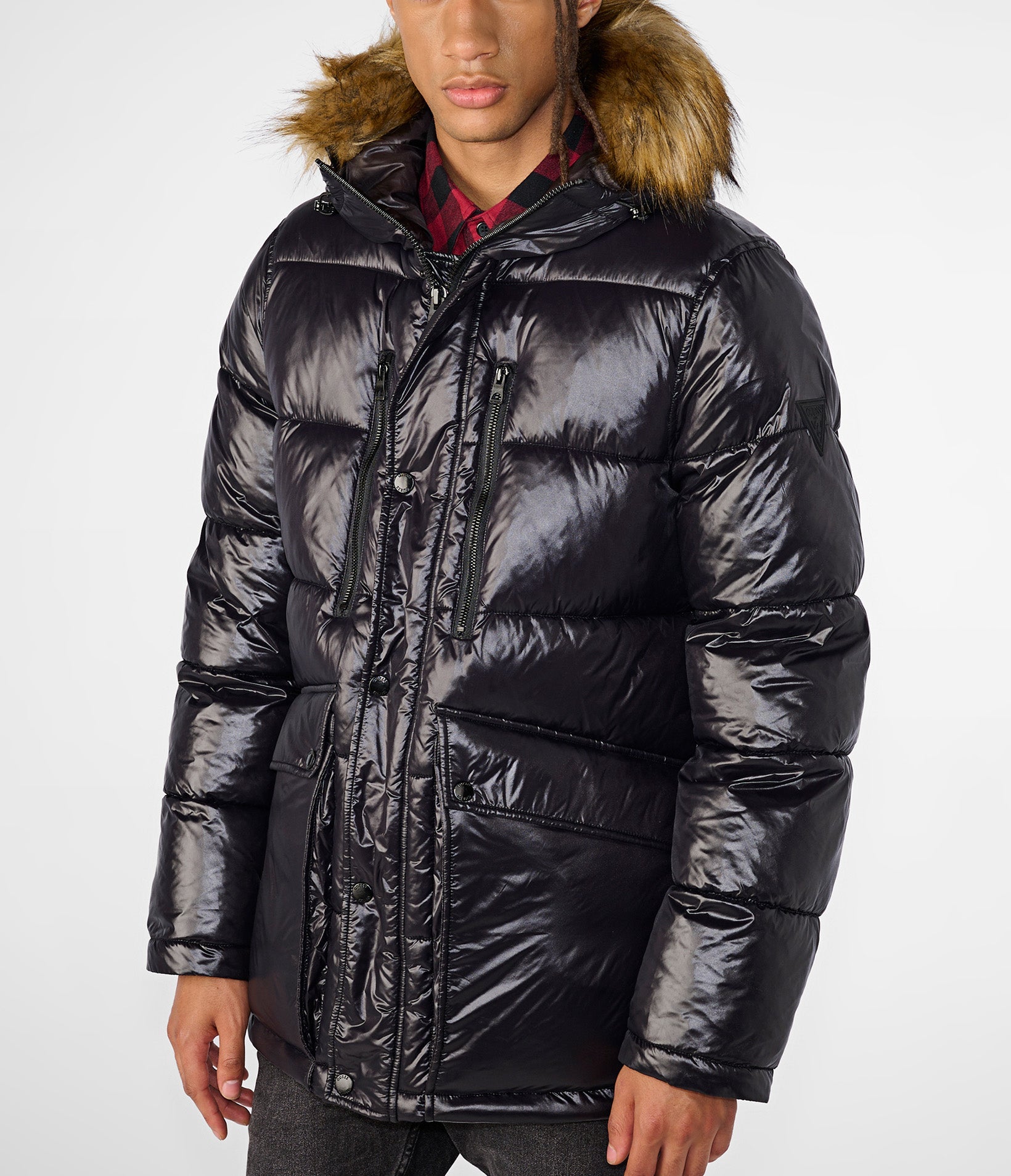 Faux Fur Hooded Puffer