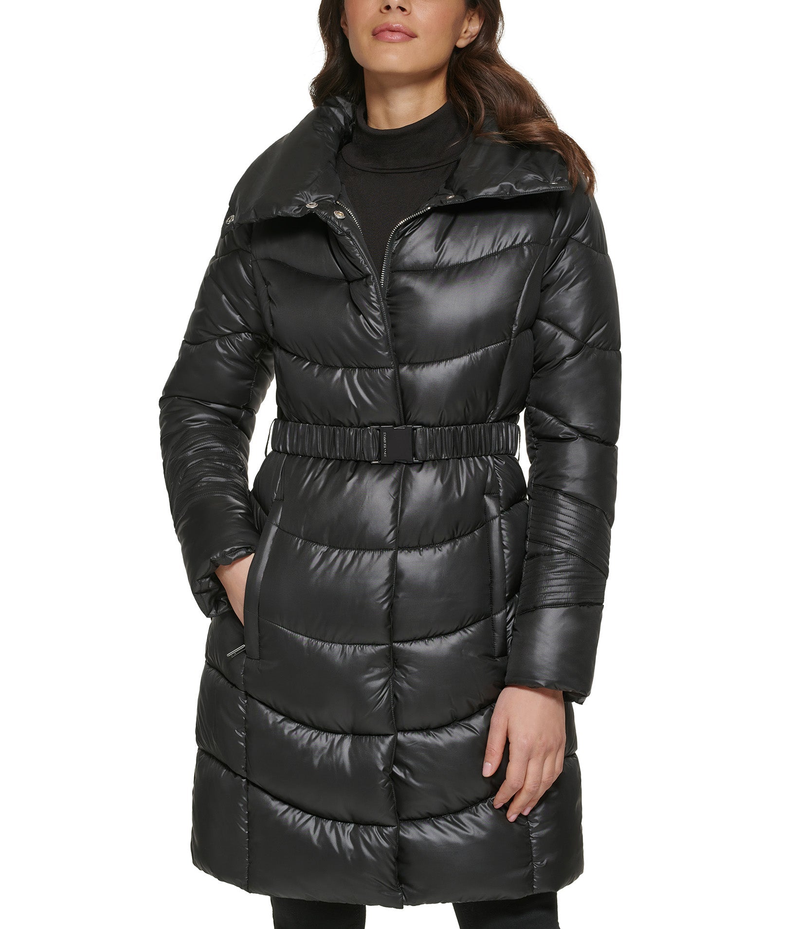 Kenneth Cole Womens Puffer Coat XL Women s Black