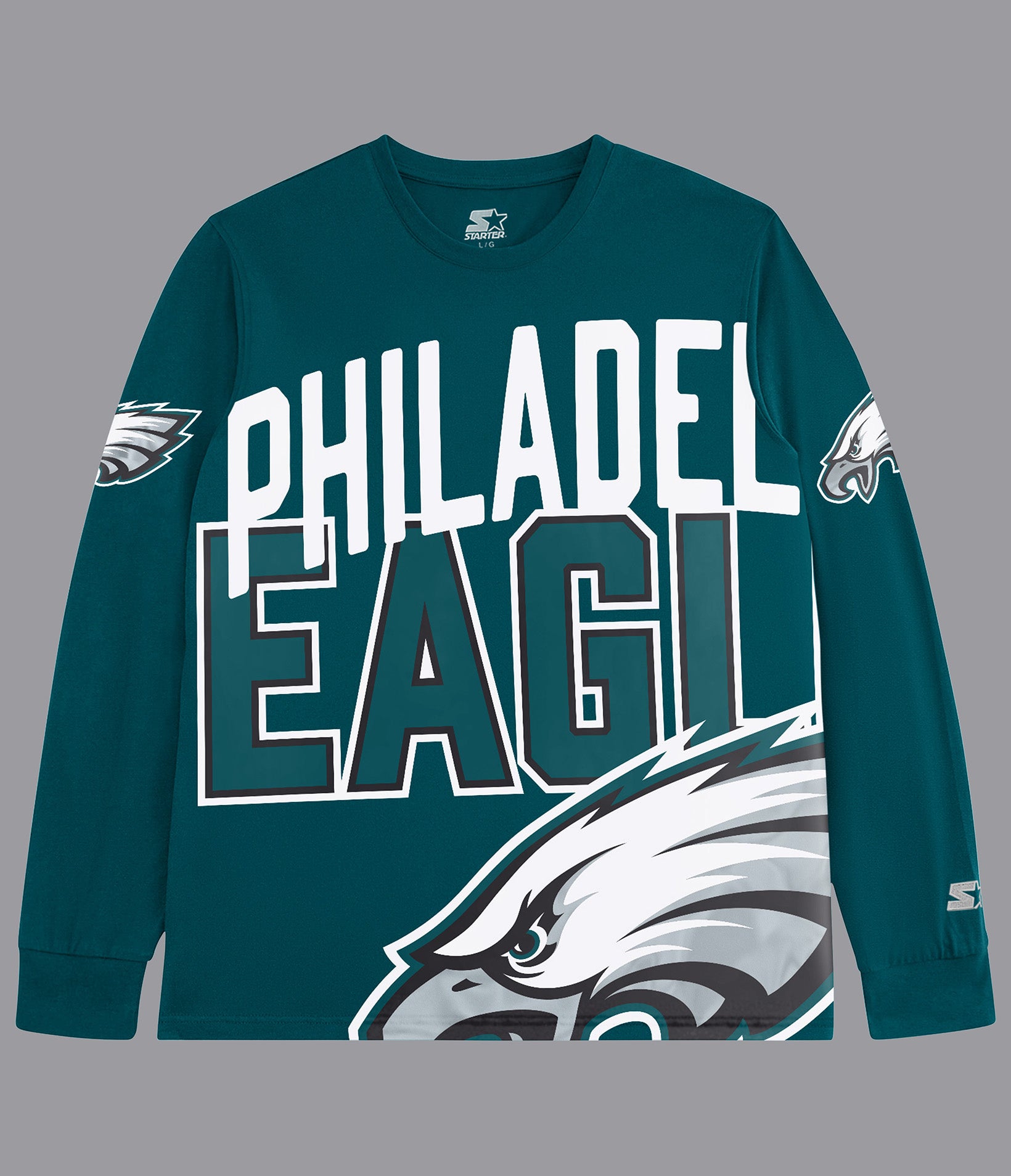 Eagles Clutch Hit Long Sleeve Graphic Tee Wilsons Leather