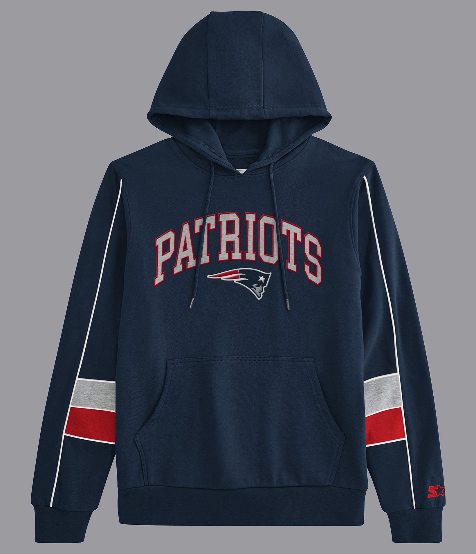 Starter New England Patriots Captain Pullover Hoodie Large