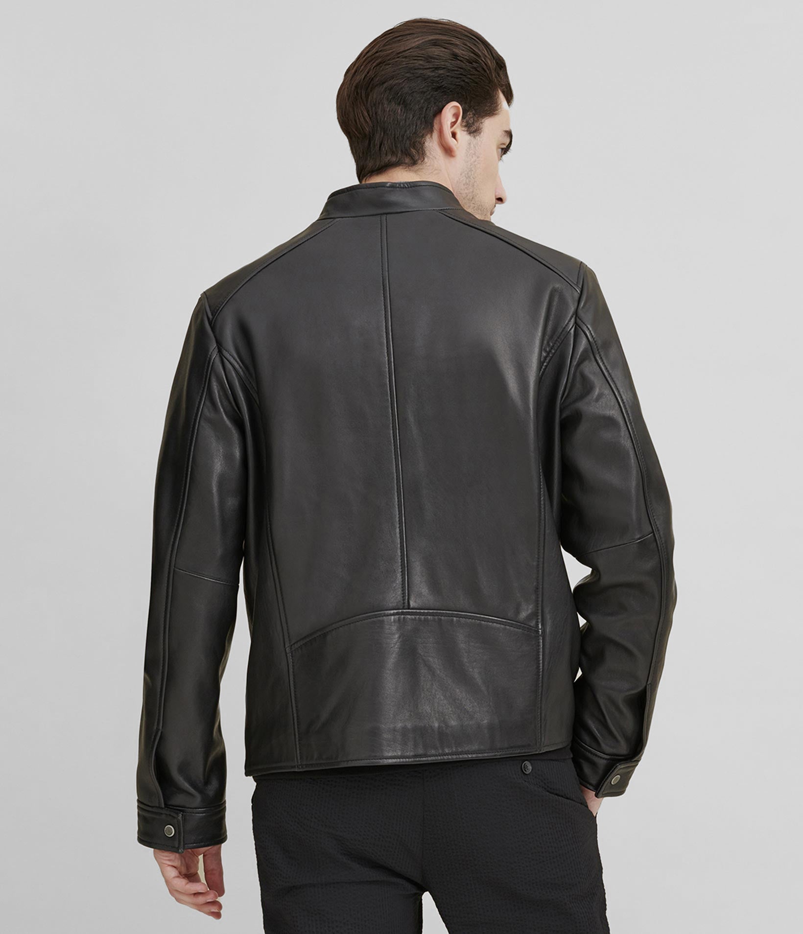 Leather Jacket With Zipper Pockets