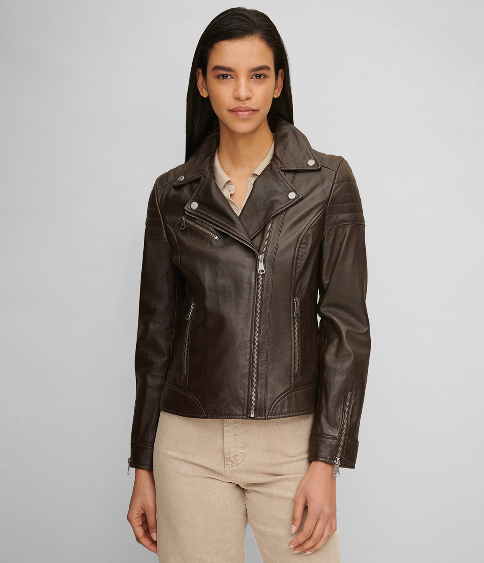 Leather Moto Jacket