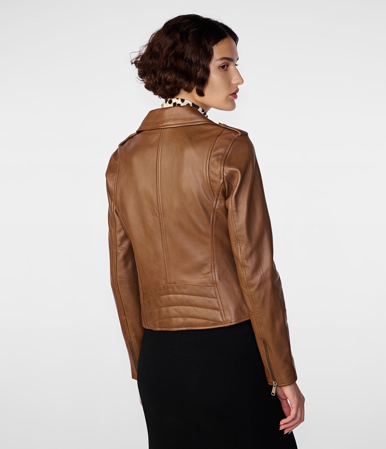 Madeline Asymmetrical Leather Jacket