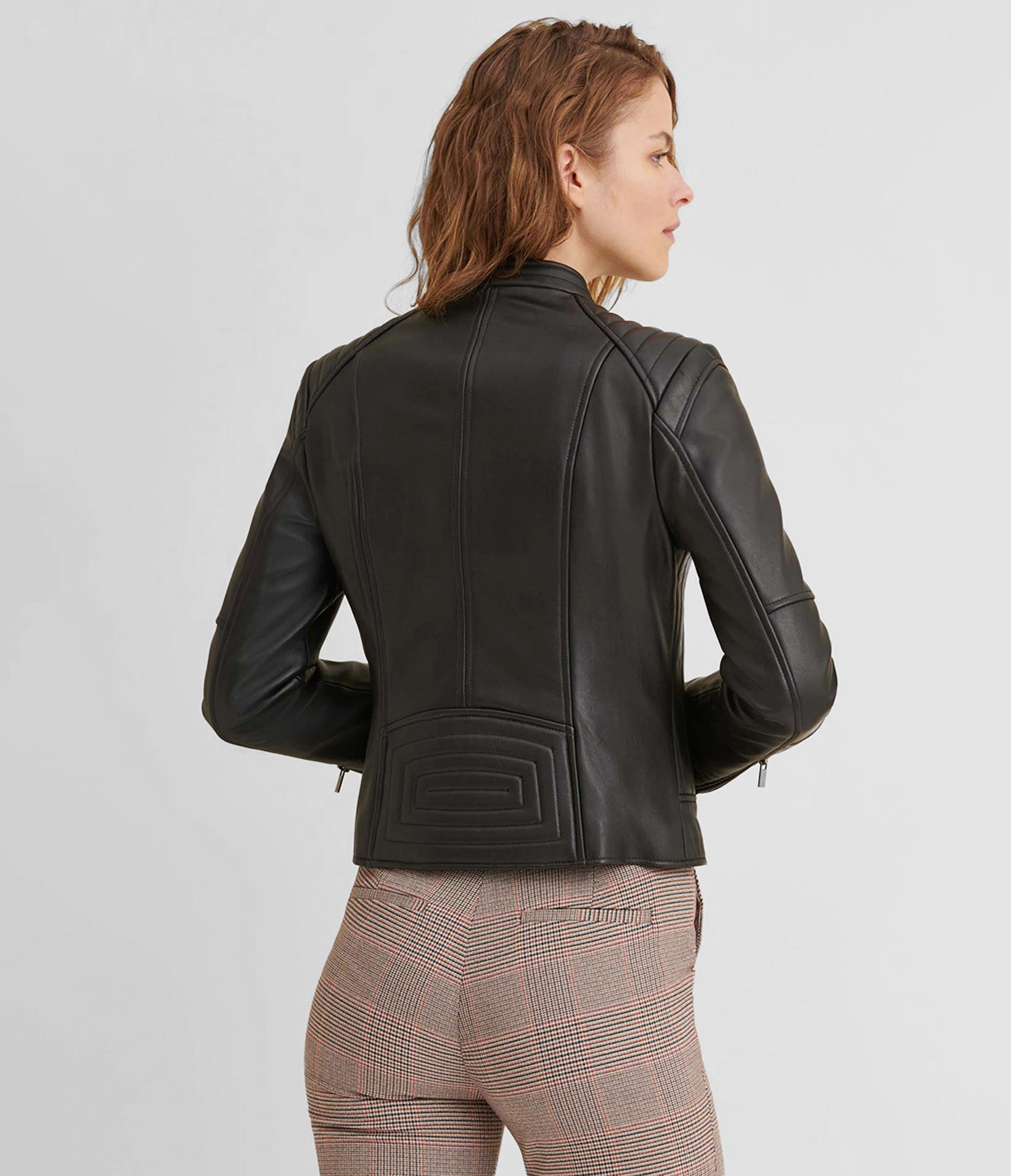 Alexis Quilted Leather Moto Jacket