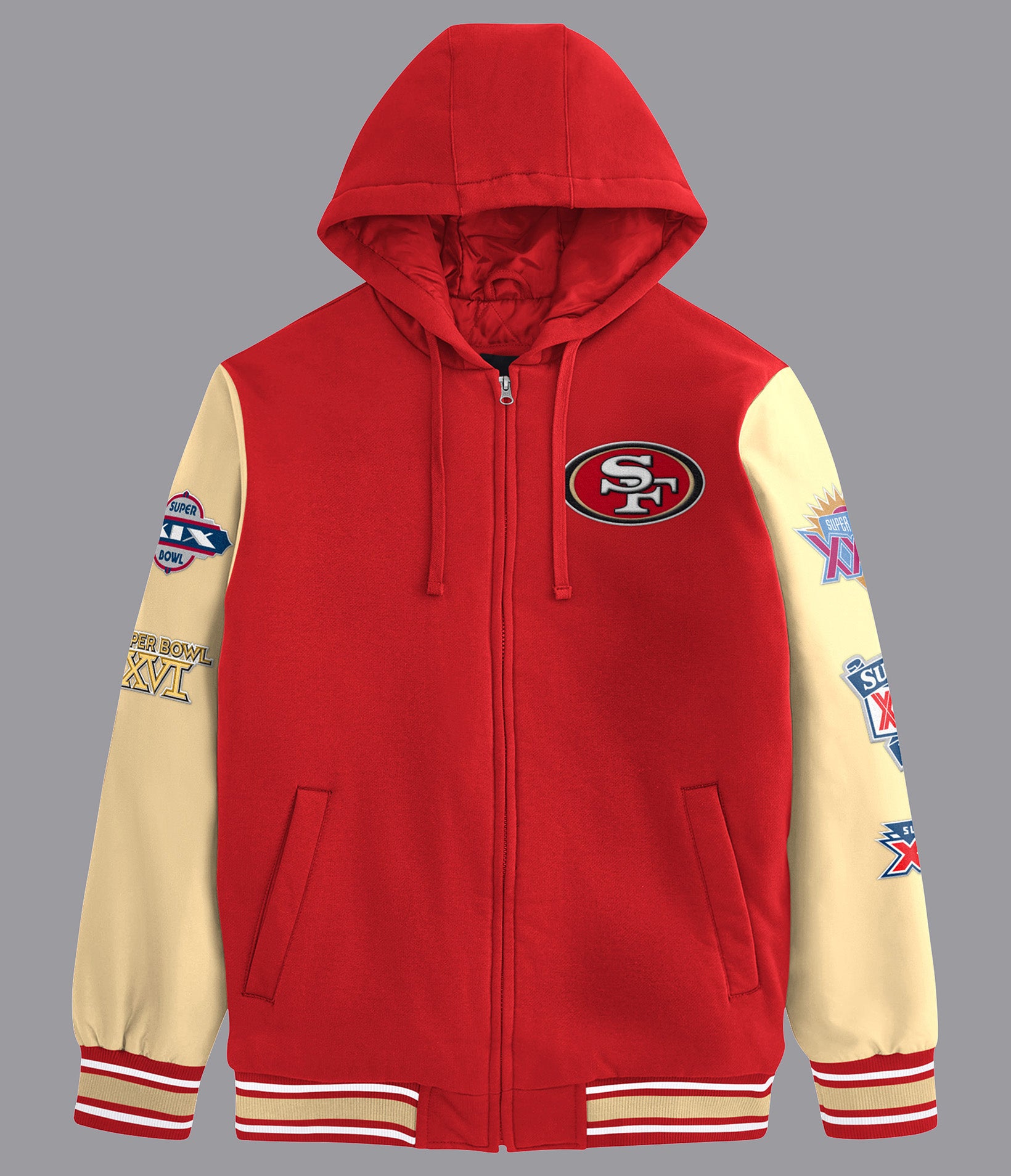 49ers zipper hoodie online