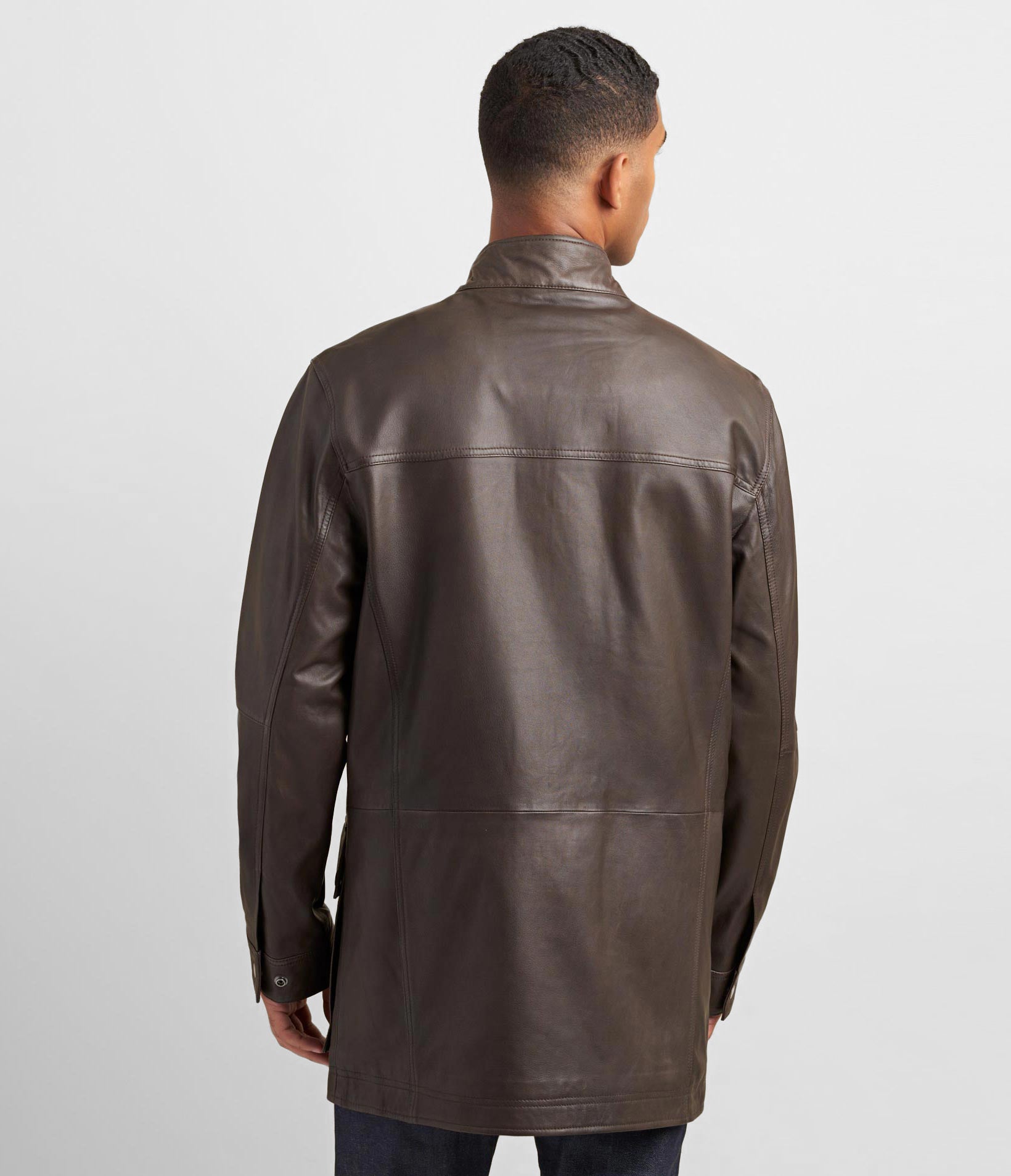 Genuine Leather Car Coat