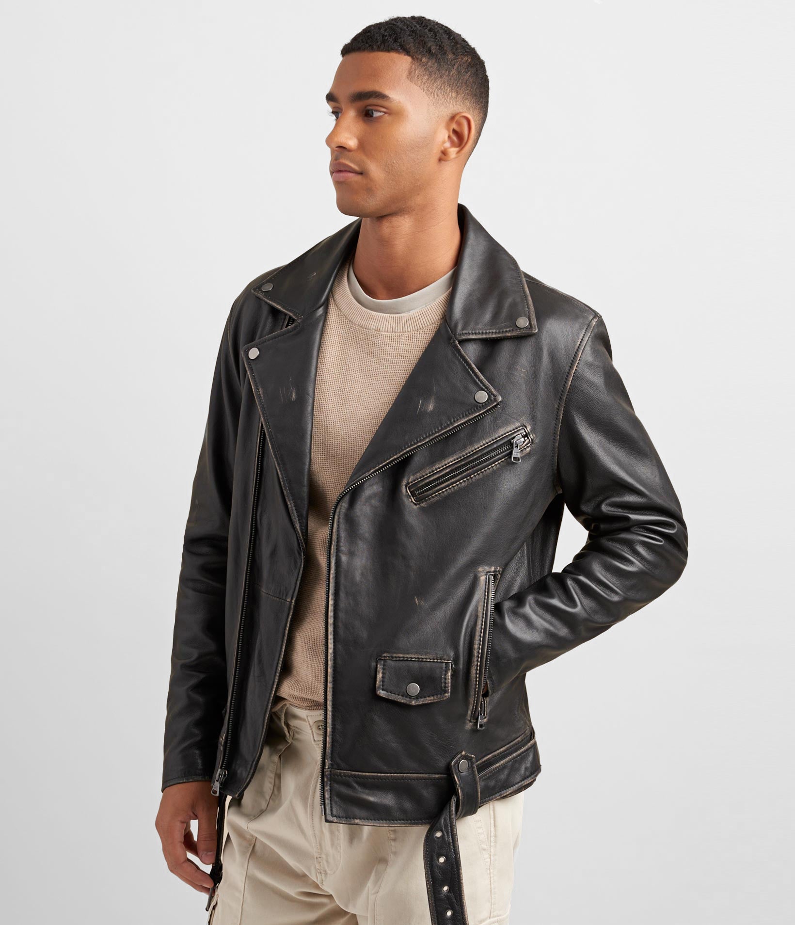 Leather Moto Jacket