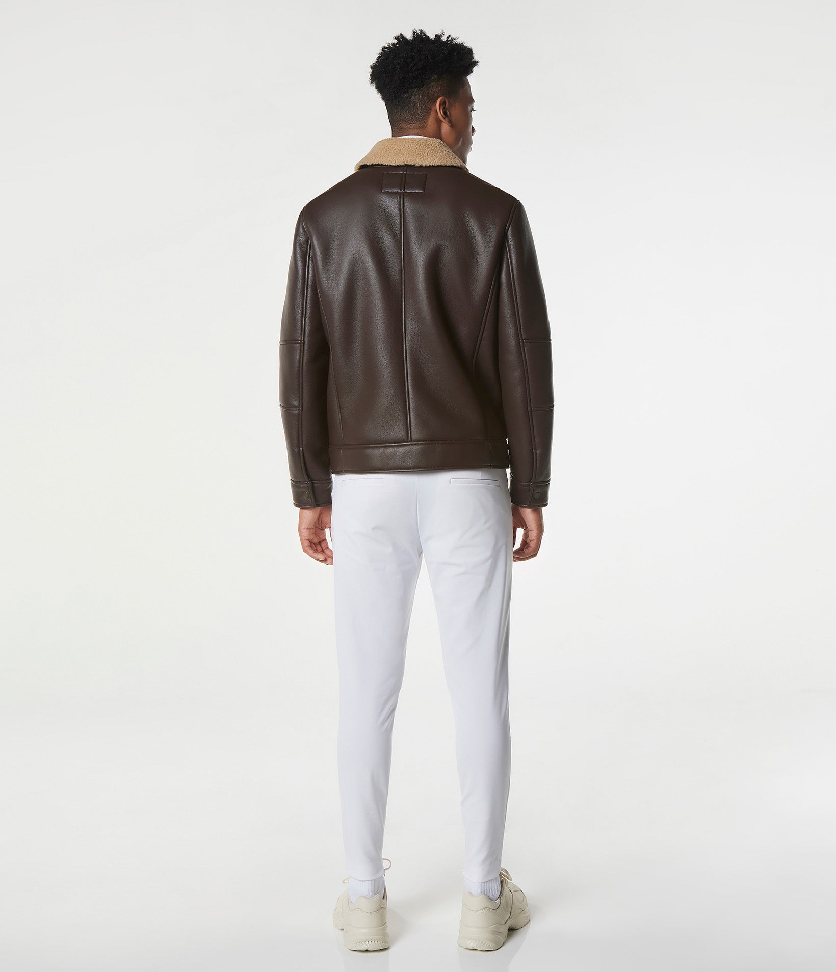 Maxton Faux Shearling Moto Jacket