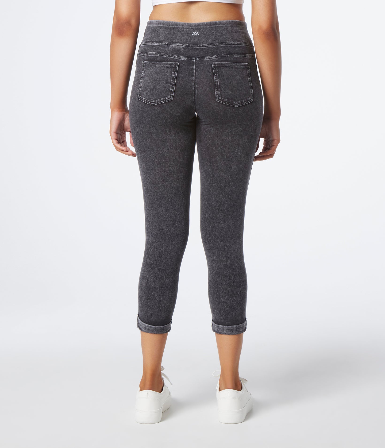 High Waisted Pull On Mineral Wash Legging