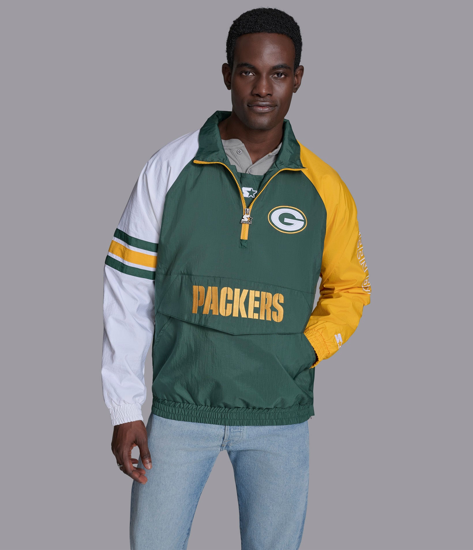 Packers half zip sweatshirt best sale