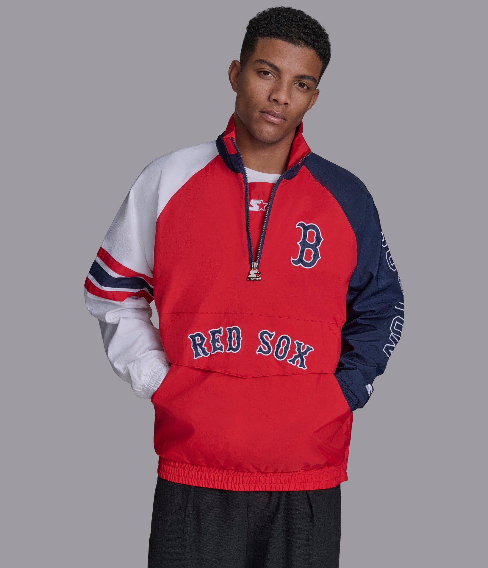 Red sox half zip pullover on sale