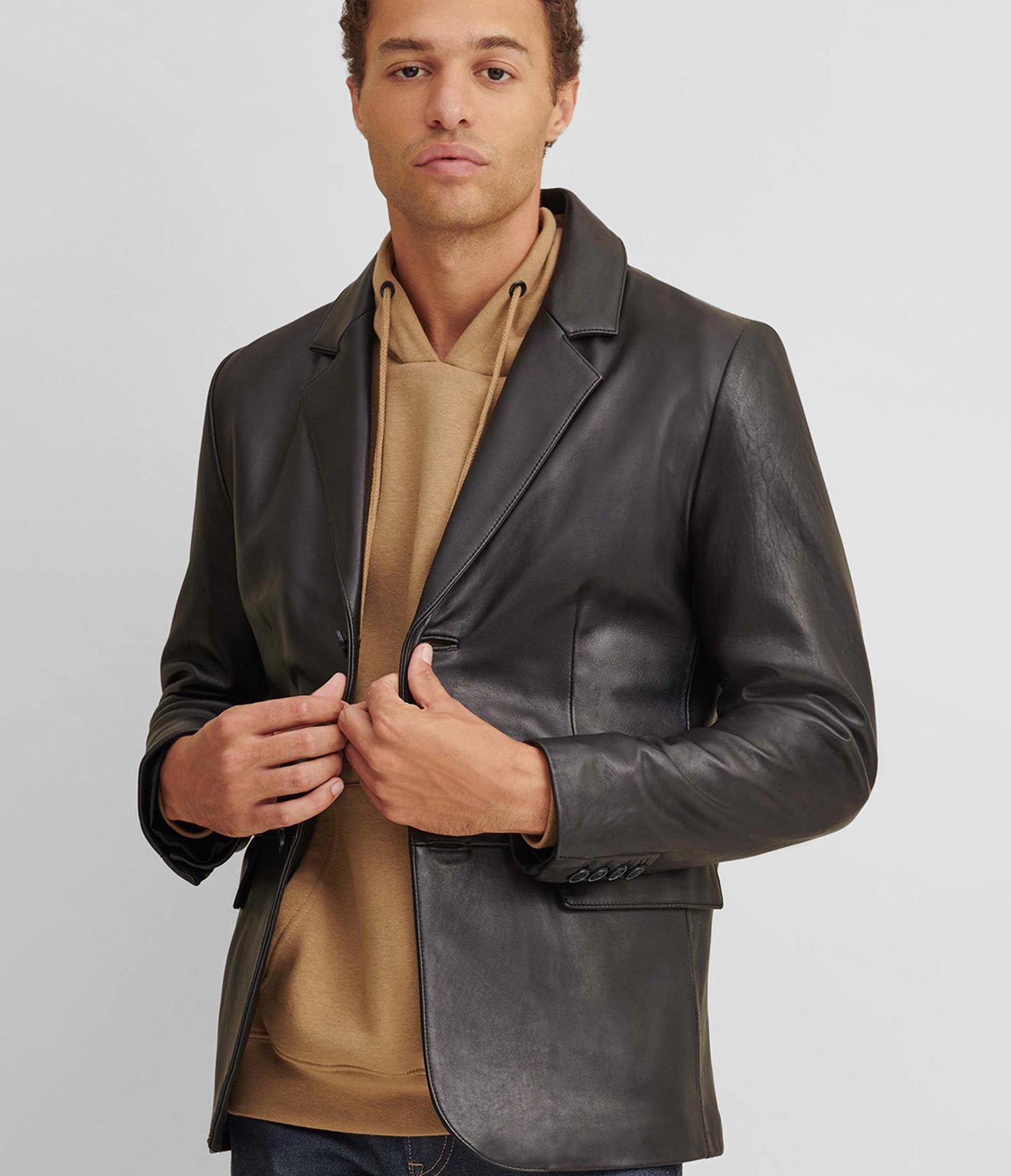 Vince Leather Blazer