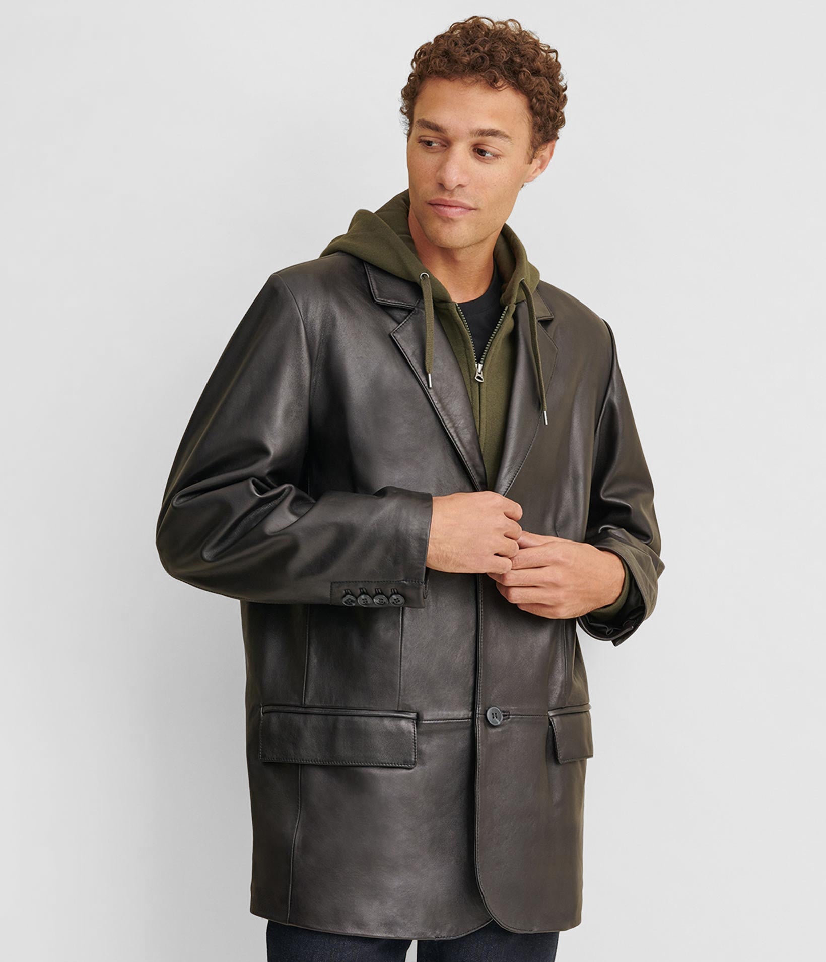 Big and tall leather coats best sale