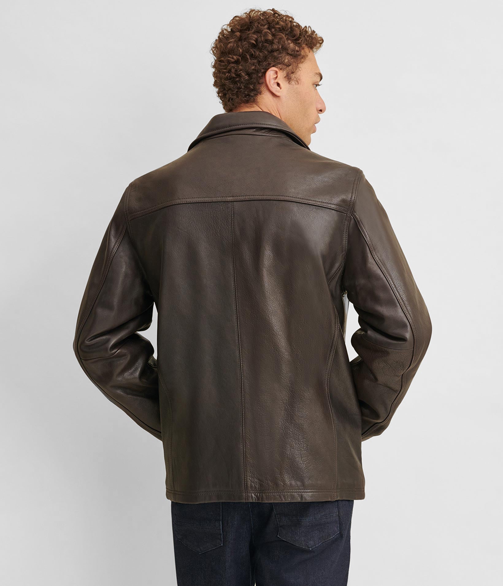 Big & Tall Leather Jacket With Thinsulate Lining