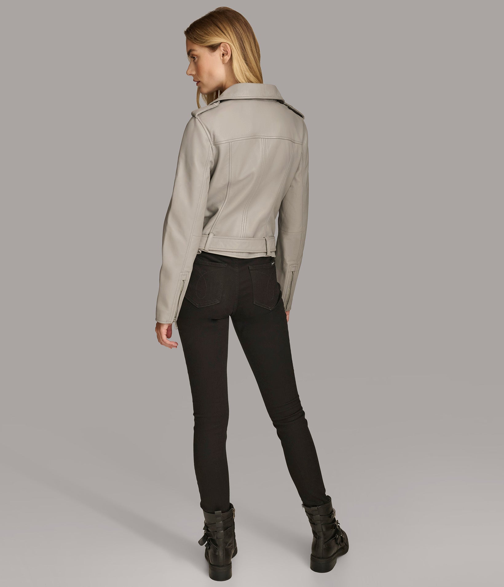 Carly Genuine Leather Moto Jacket