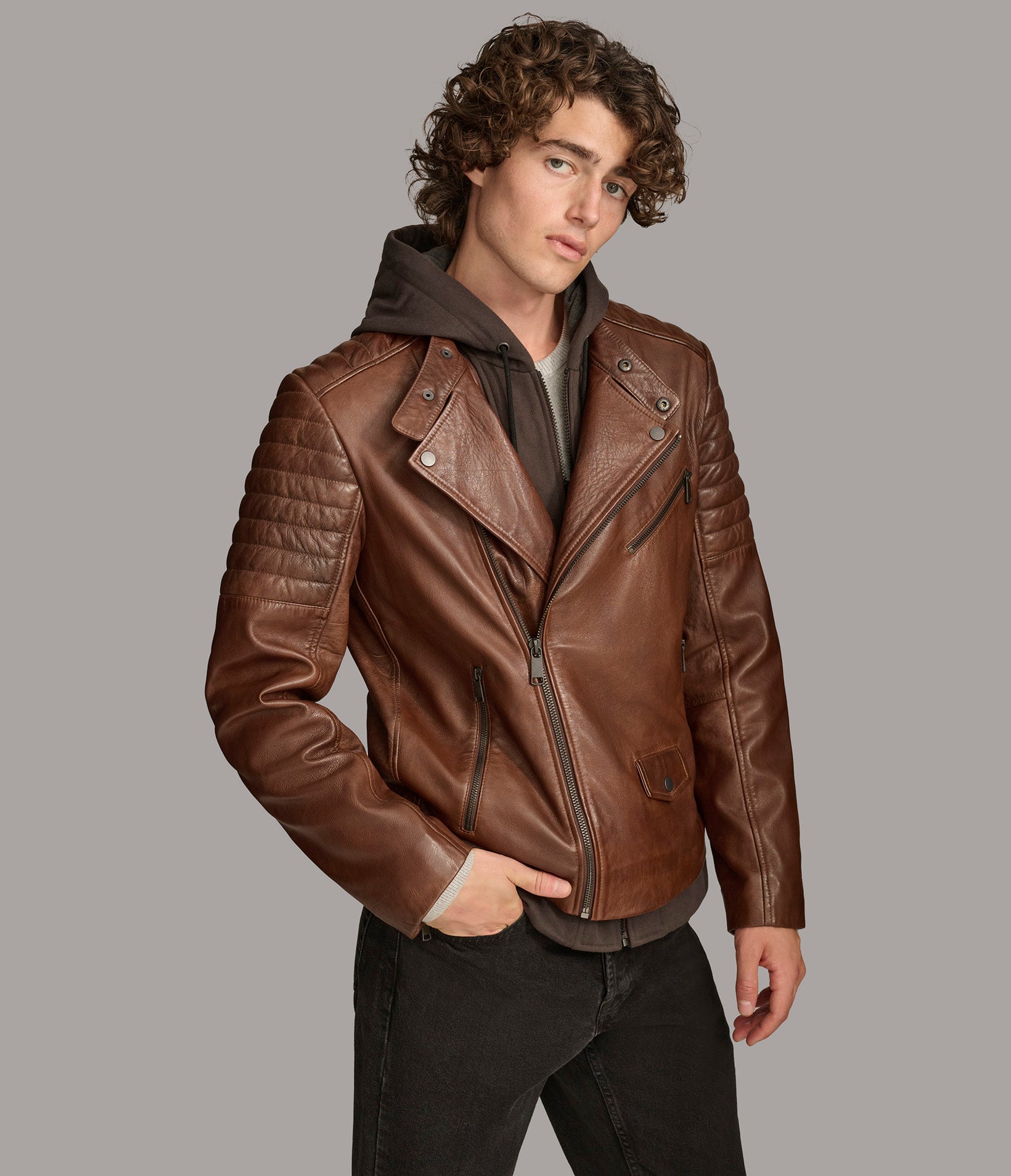 Andres Moto With Zip Off Hood