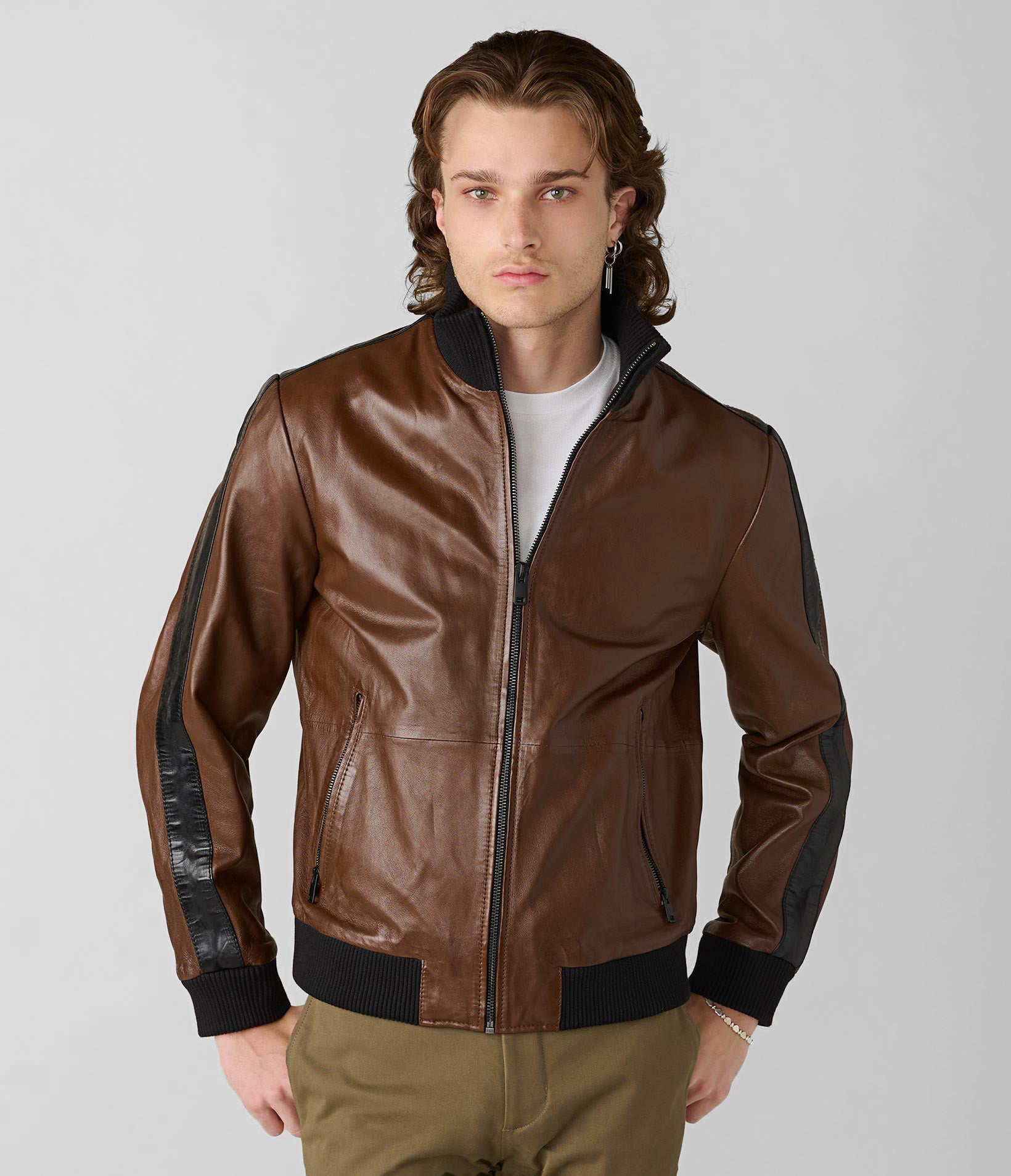 Thomas Bomber Leather Jacket