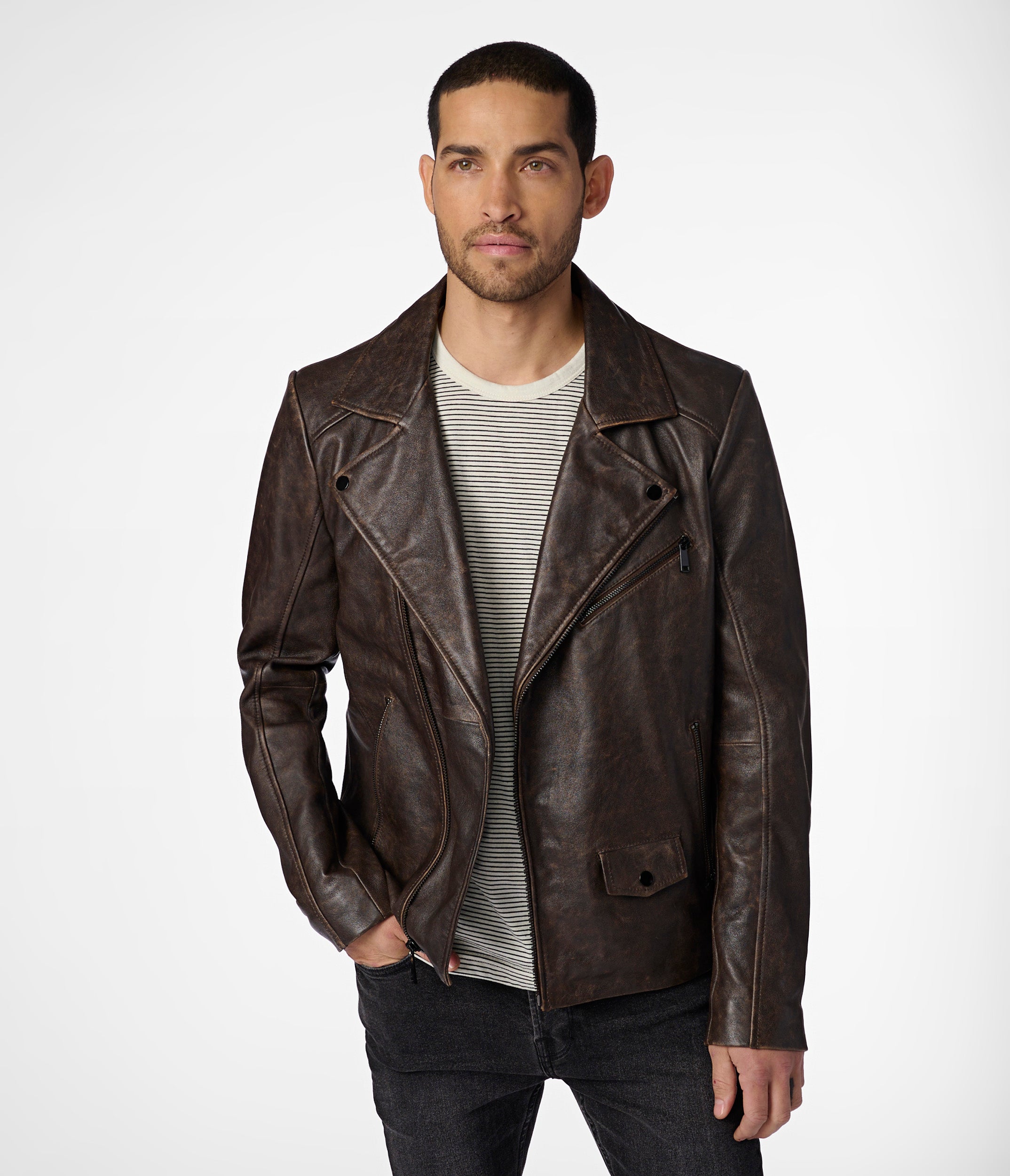 Jaxson Hooded Moto Jacket