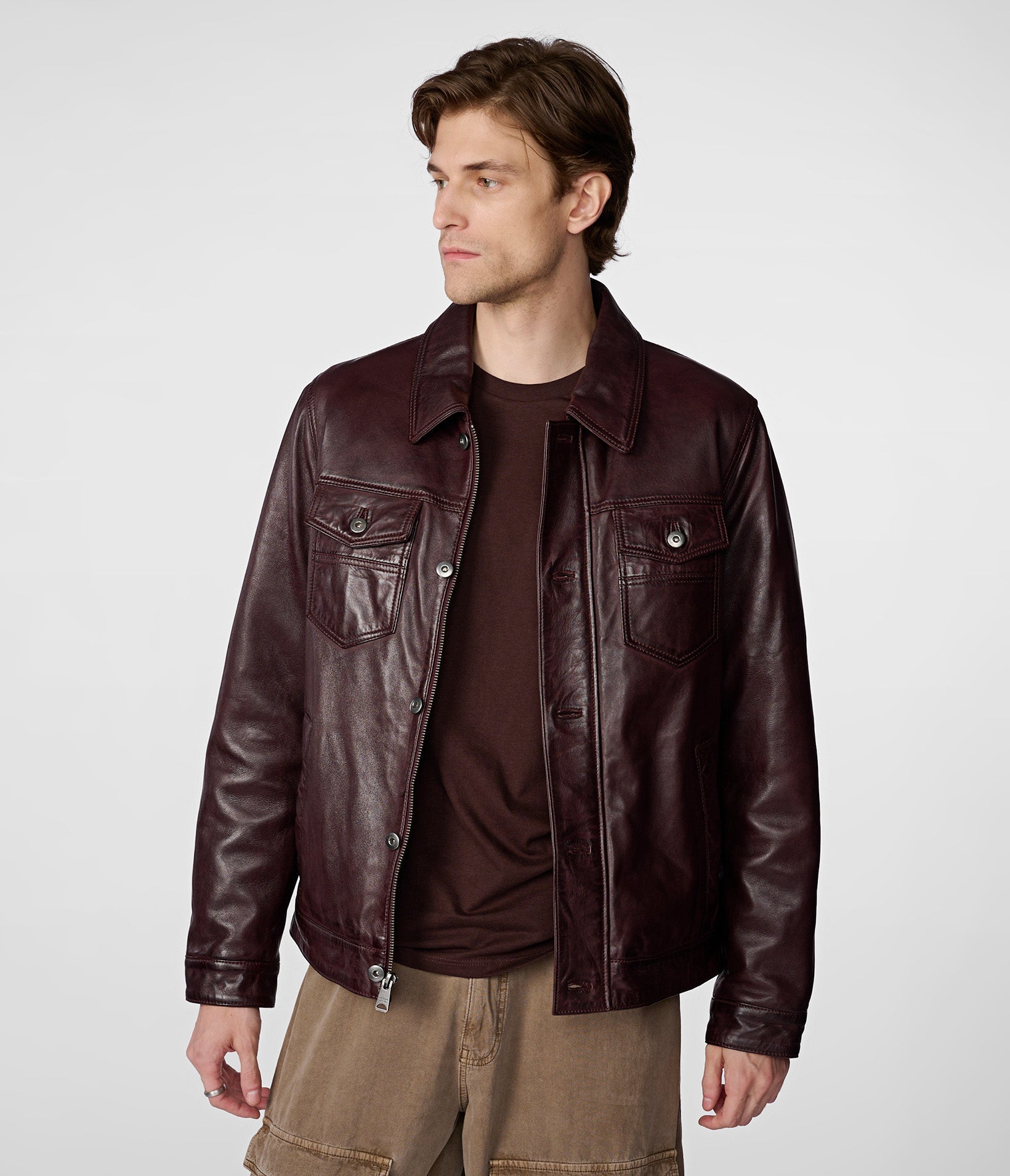 Kyle Leather Trucker Jacket Wilsons Leather