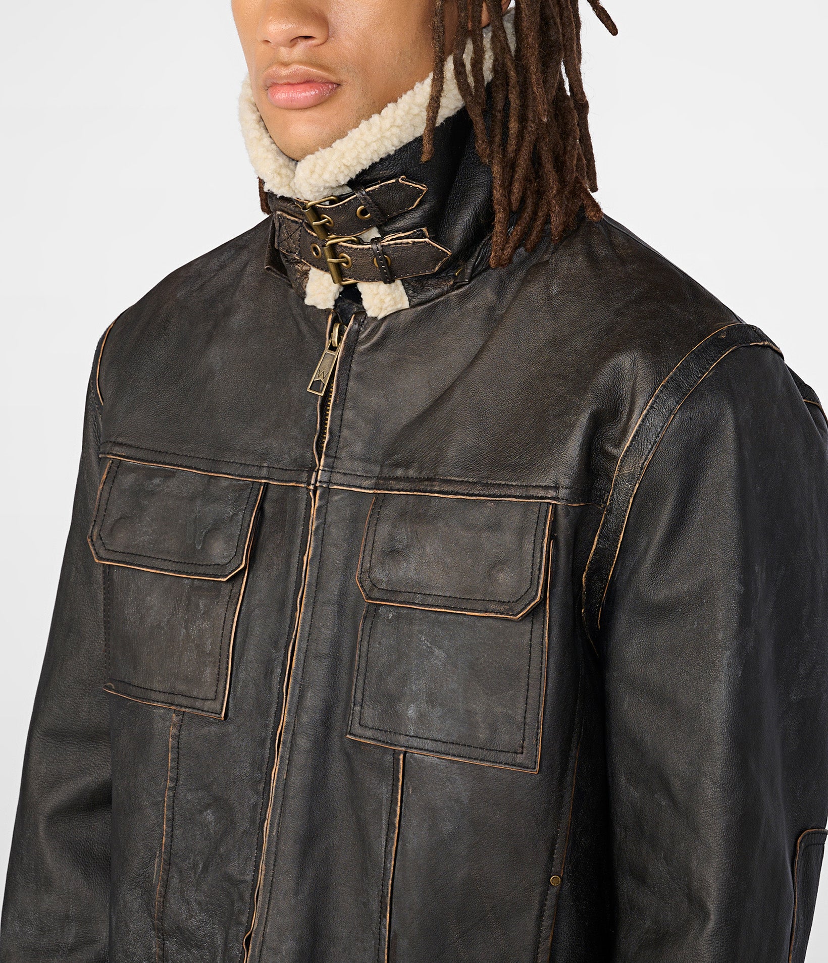 Emmett Classic Leather Bomber