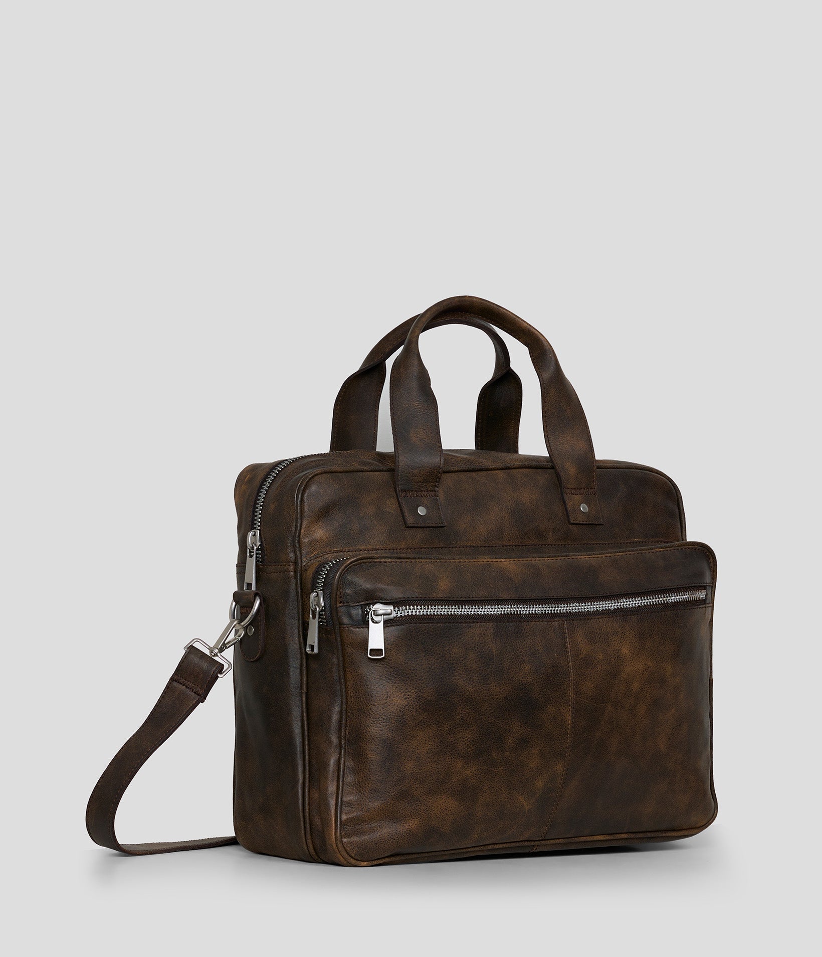 Fresno Leather Messenger Bag