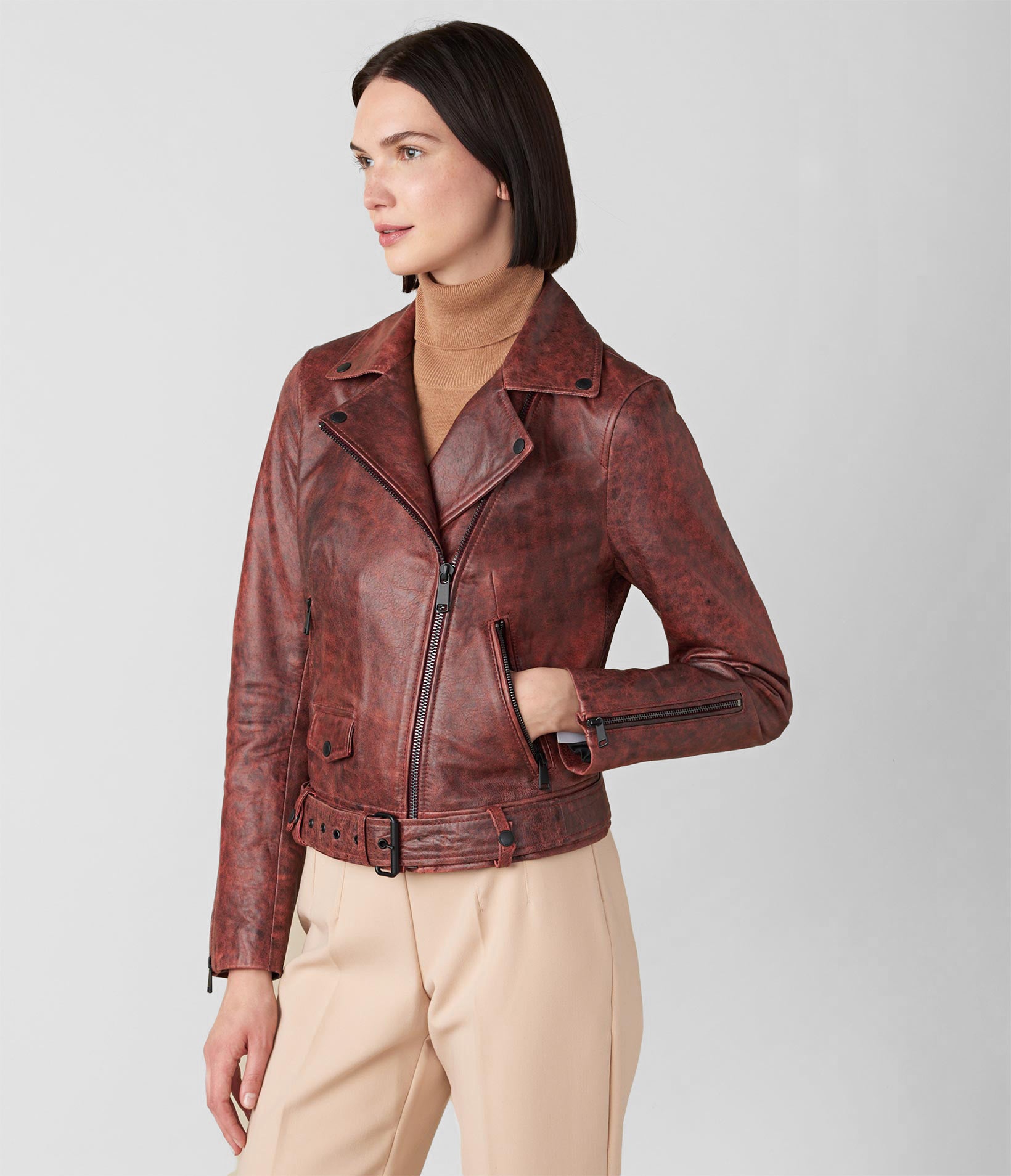 Alison Asymmetrical Belted Jacket