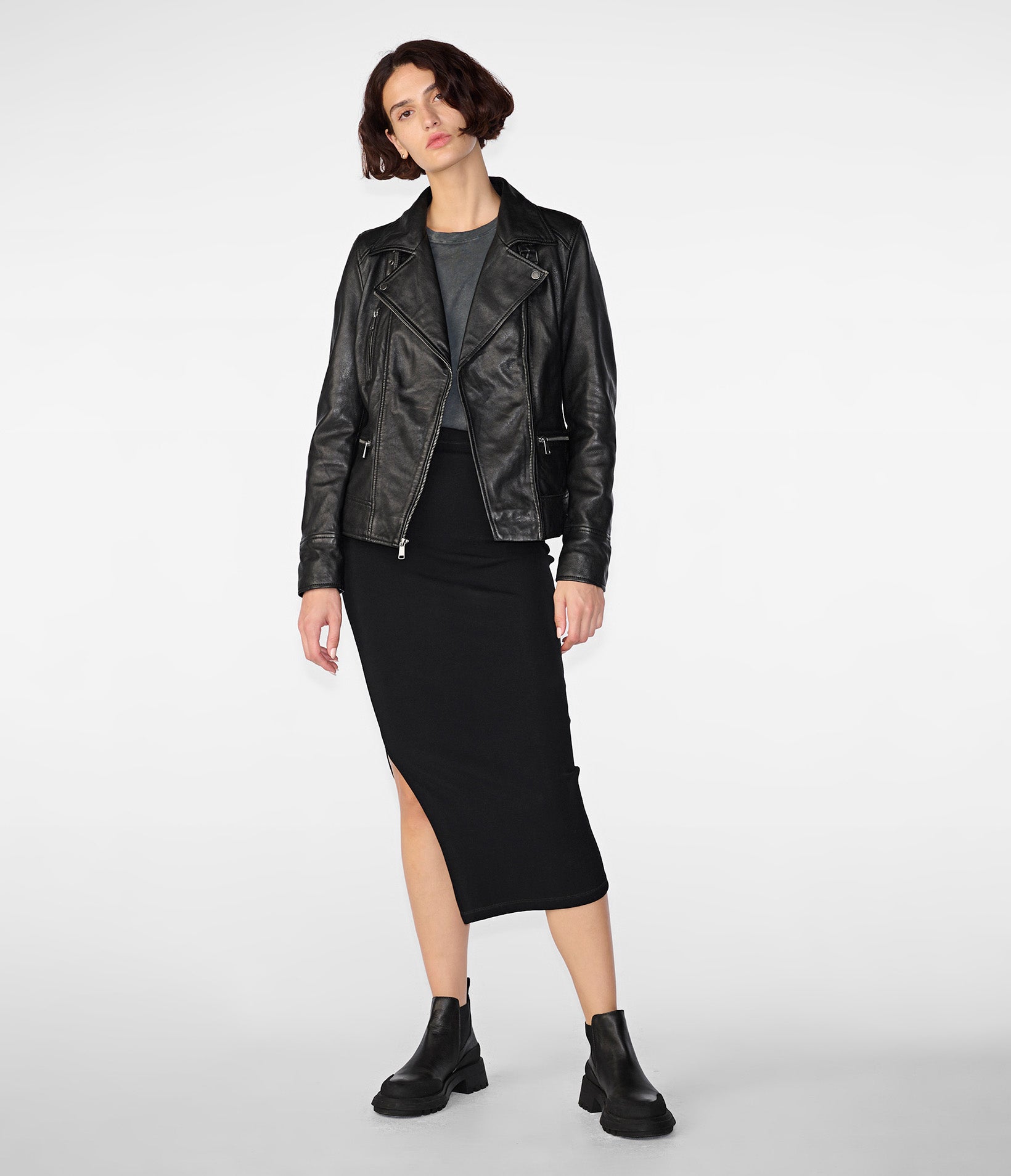 Marissa Moto Jacket Asymmetric