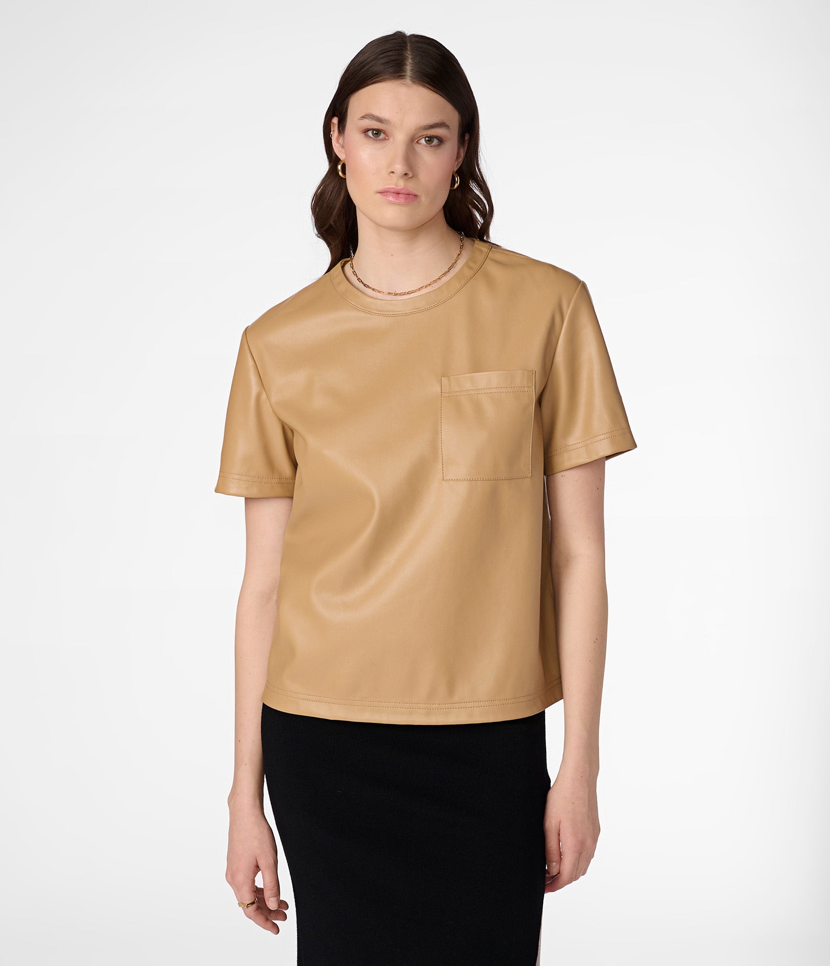 Faux Leather Tee Shirt Wilsons Leather