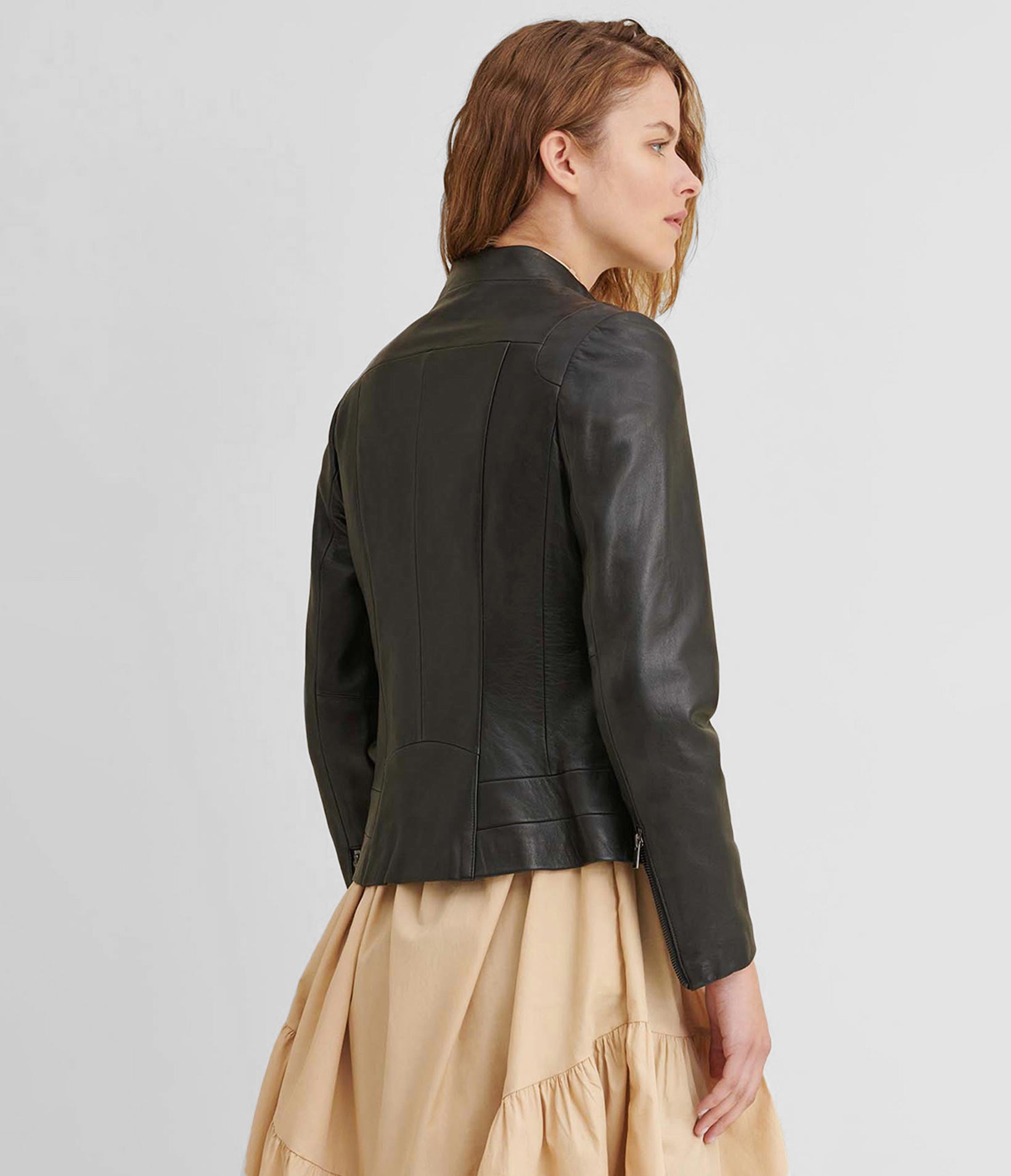 Julia Leather Scuba Jacket